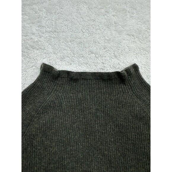 Banana Republic Sweater Merino Wool Cashmere Ruffle Mock Neck Green Womens Sm - Picture 6 of 12